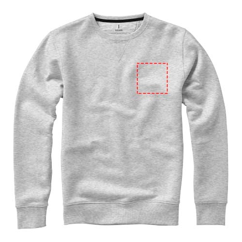 Surrey Sweatshirt mit Rundhalsausschnitt Unisex grau meliert