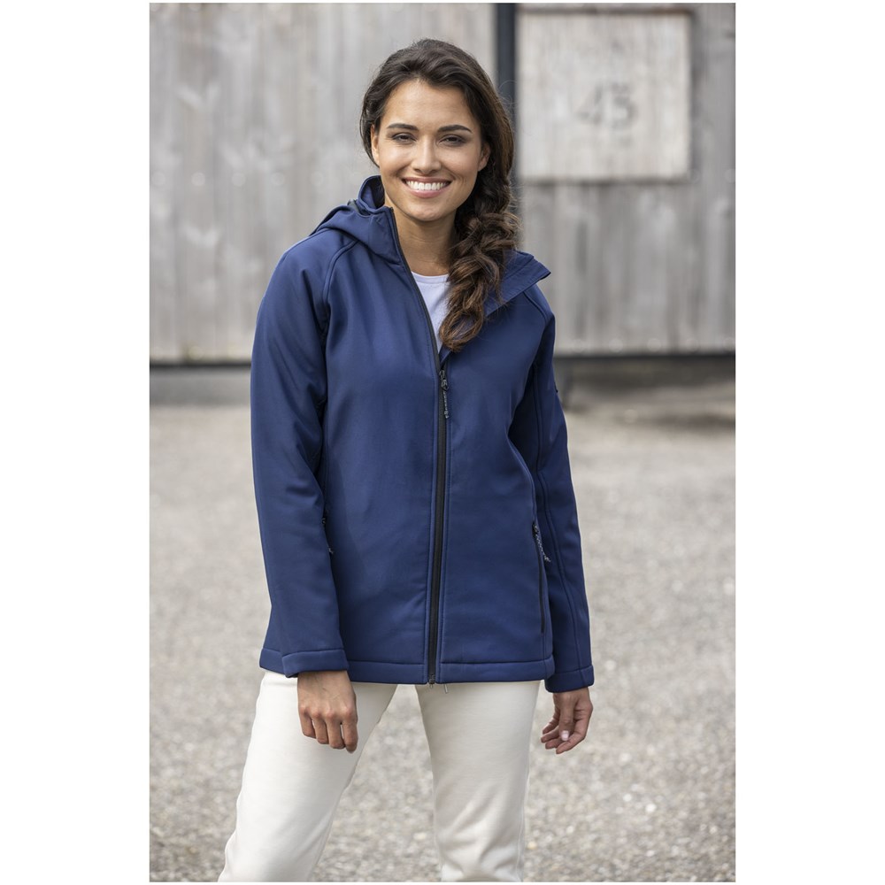 Notus wattierte Softshell Damenjacke storm grey