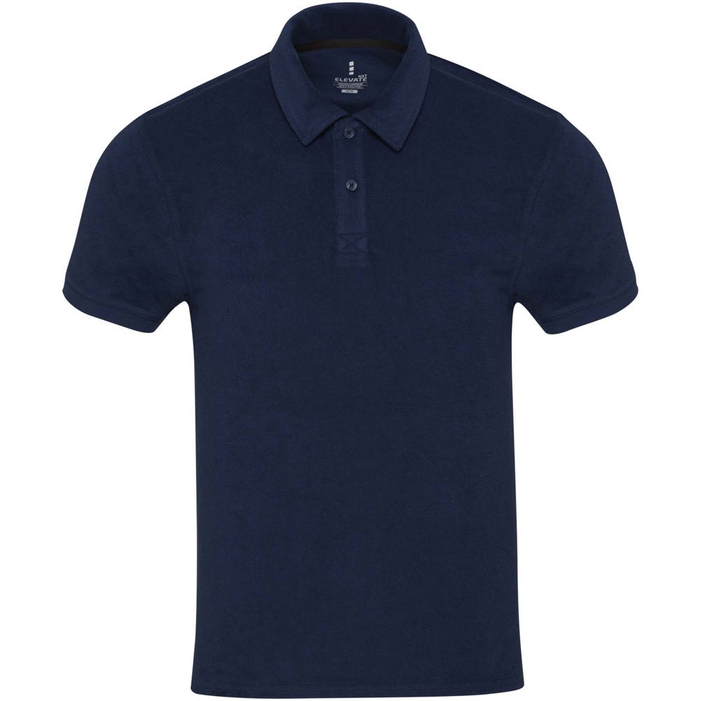 Akoya Poloshirt aus recyceltem Frottee Unisex navy
