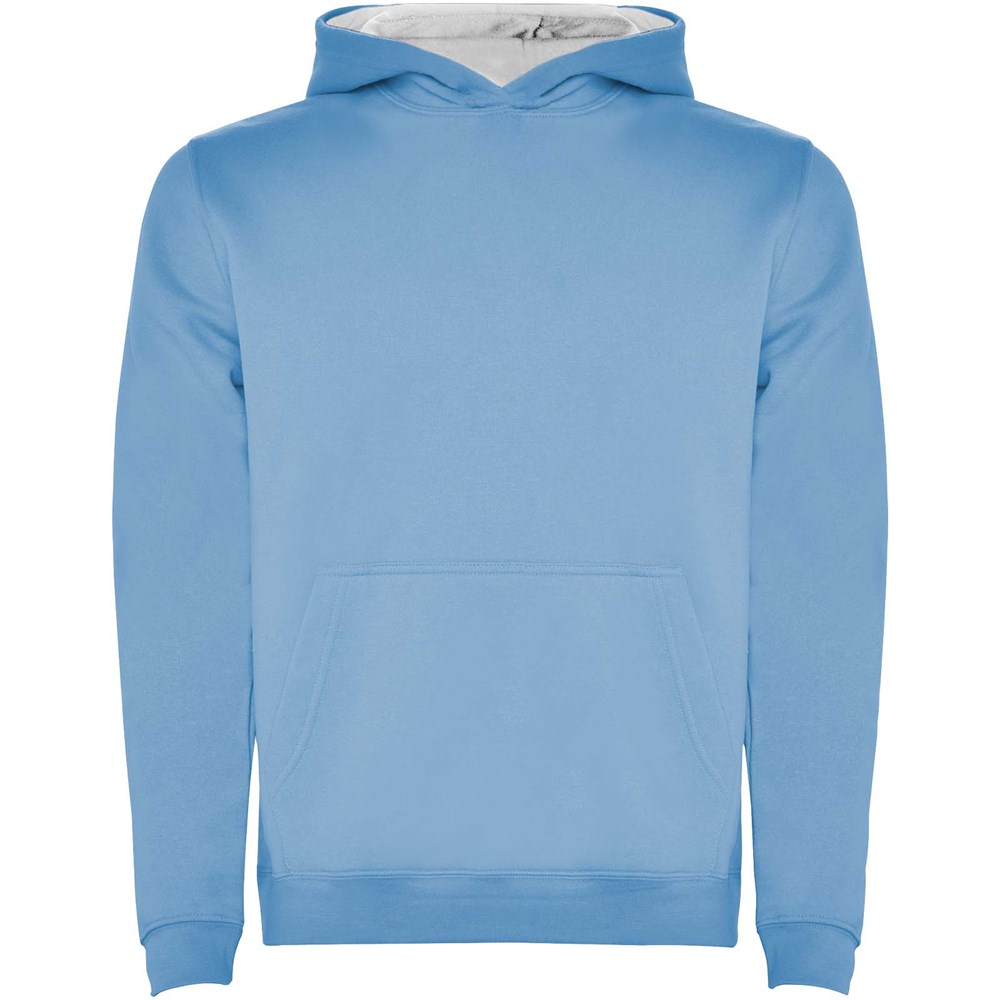 Urban Kapuzenpullover für Kinder himmelblau, weiss