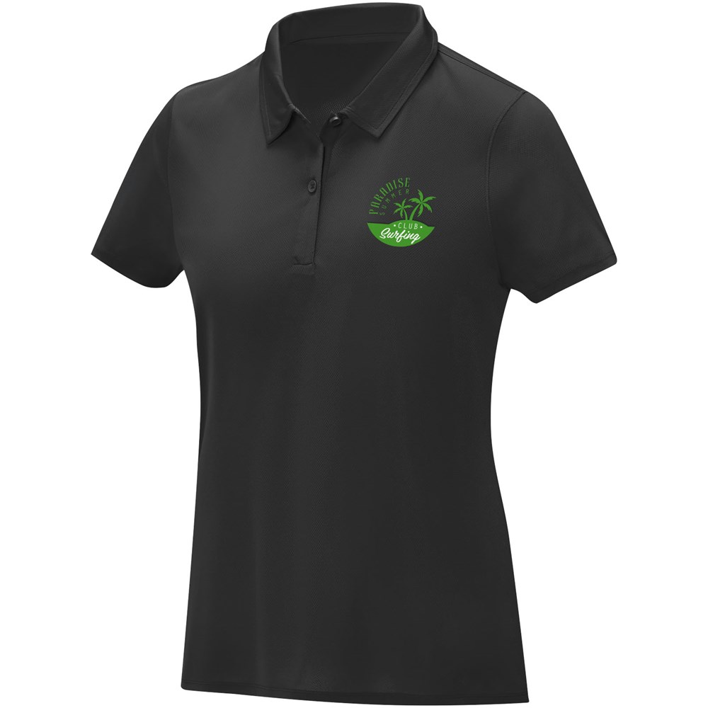 Deimos Poloshirt cool fit mit Kurzärmeln für Damen schwarz