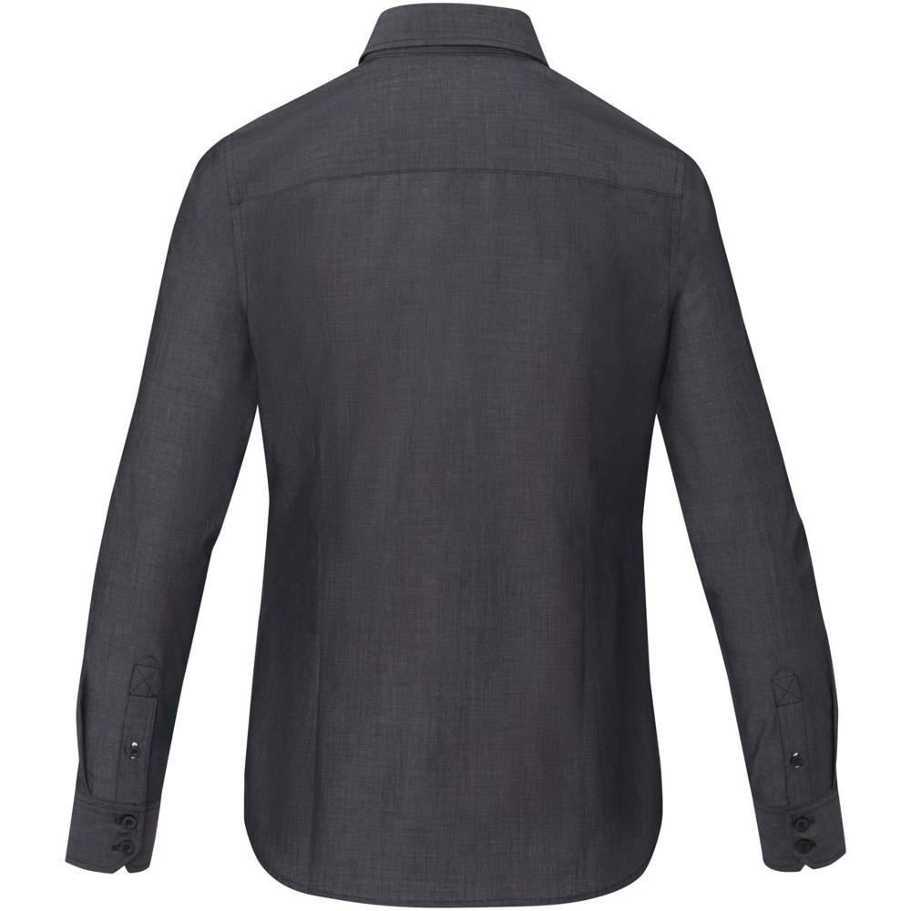 Cuprite Langarm Shirt aus Bio-Baumwolle für Damen schwarz