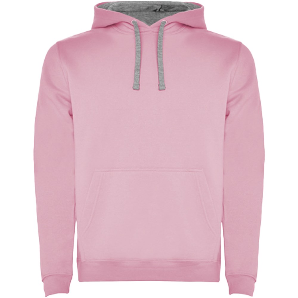 Urban Kapuzenpullover für Kinder hellrosa, Marl Grey