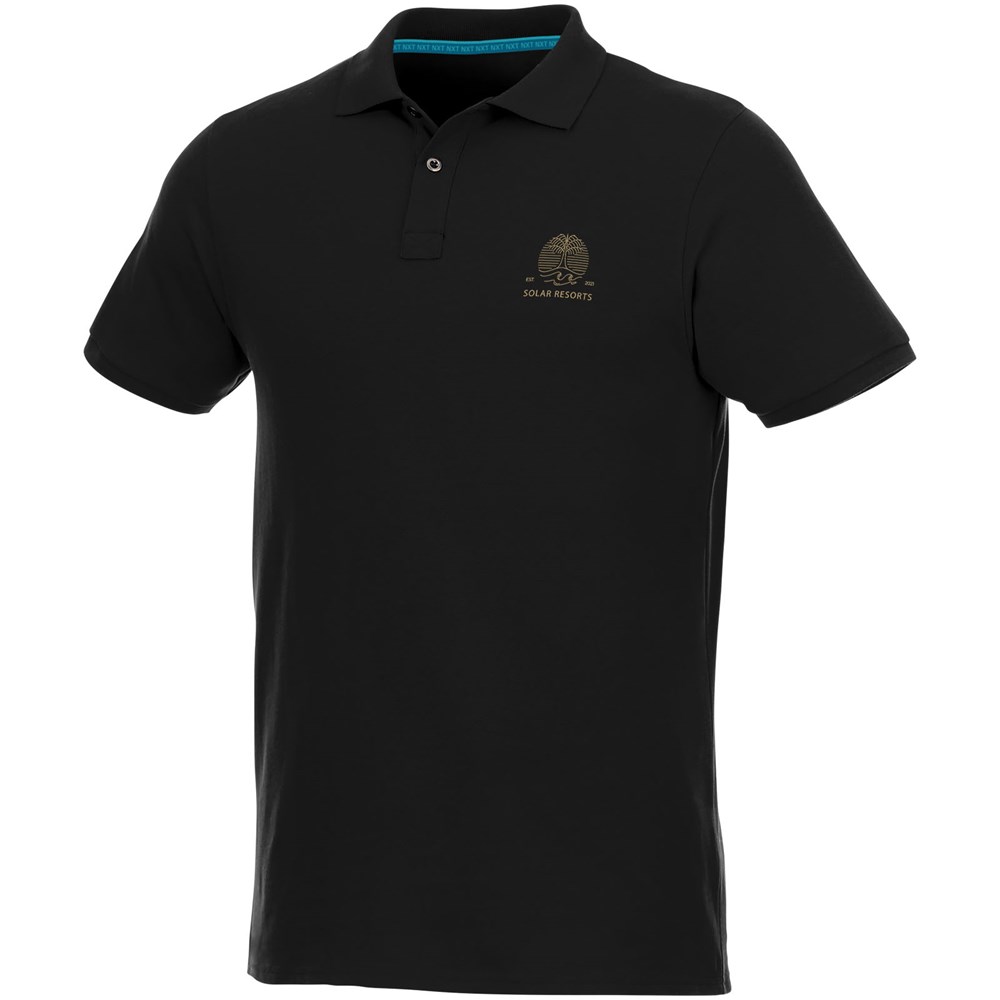 Beryl Poloshirt aus Bio-Recyclingmaterial für Herren schwarz