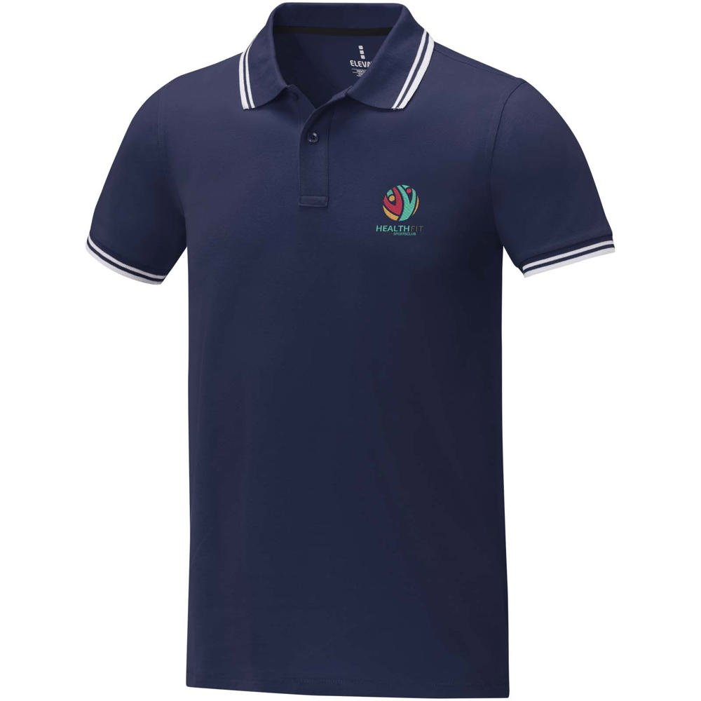 Amarago Polo mit abgesetztem Rand für Herren navy