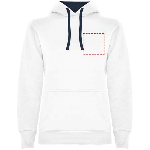 Urban Kapuzenpullover für Damen weiss, Navy Blue