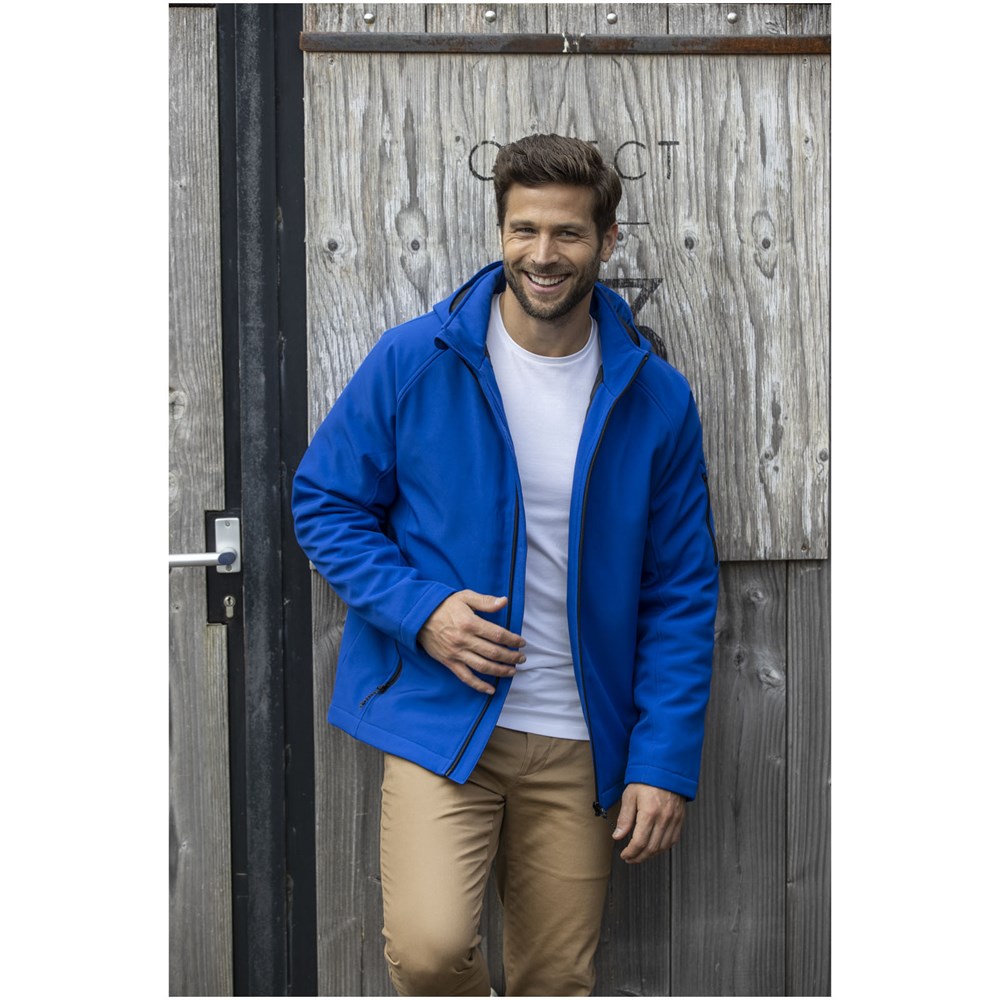 Notus wattierte Softshell Herrenjacke storm grey