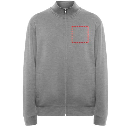 Ulan Sweatjacke Unisex Marl Grey