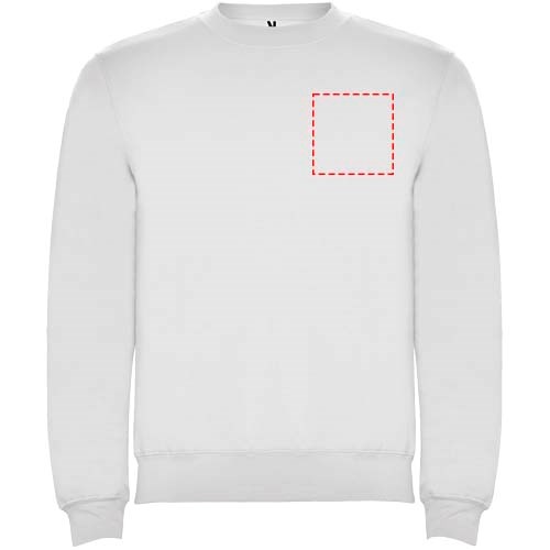 Clasica Sweatshirt mit Rundhalsausschnitt Unisex weiss