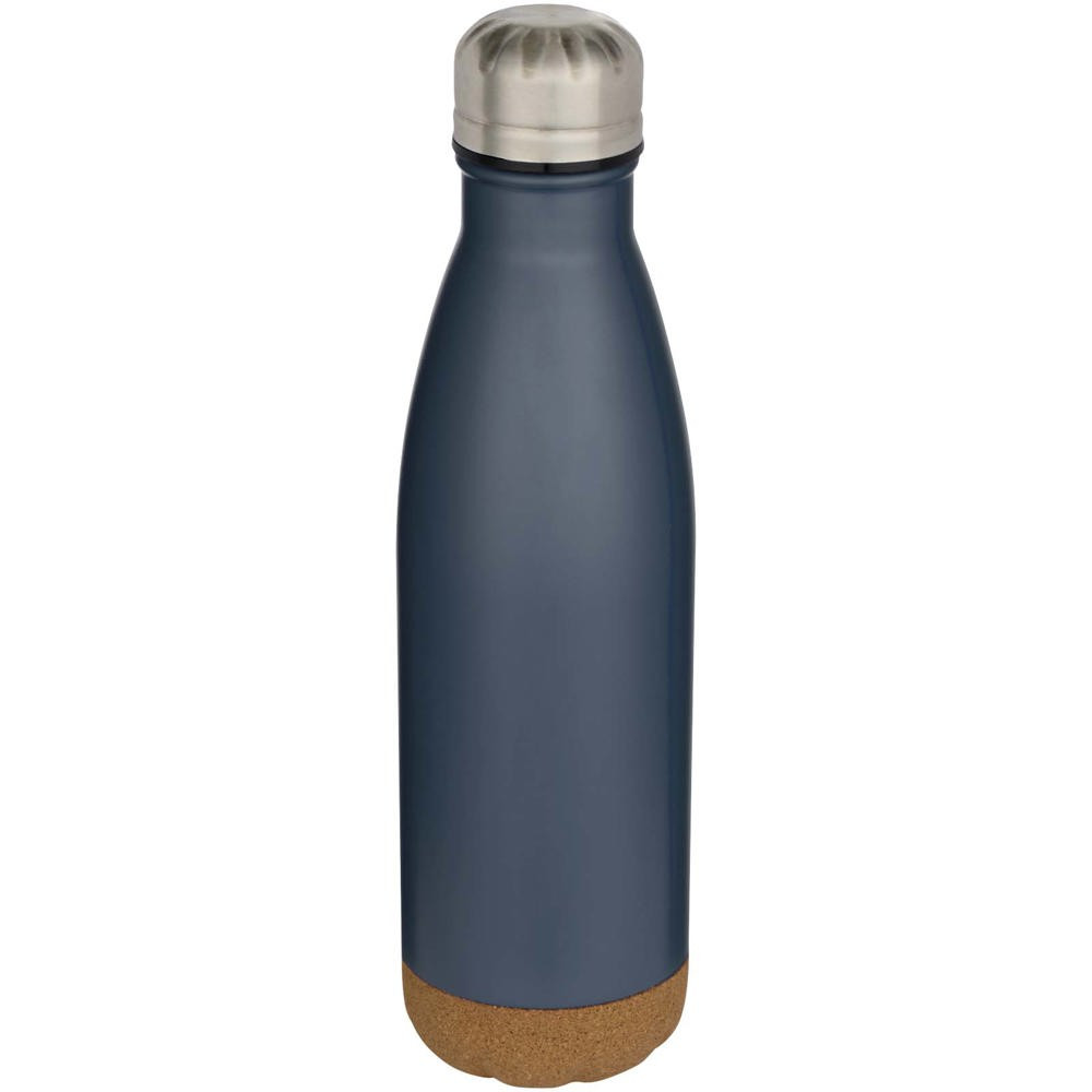 Cove 500 ml doppelwandige, vakuumisolierte Trinkflasche aus Edelstahl mit Korkdetails