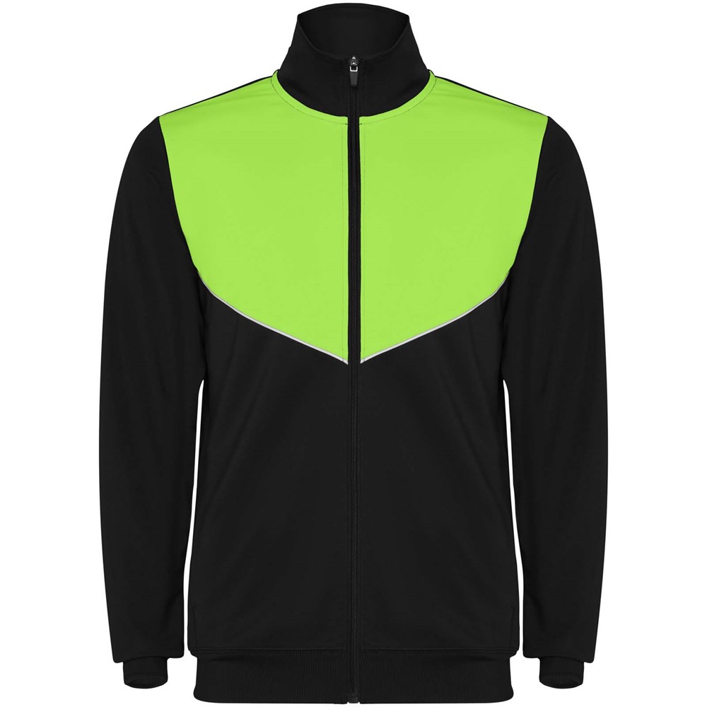 Evans Trainingsanzug Unisex schwarz, limone