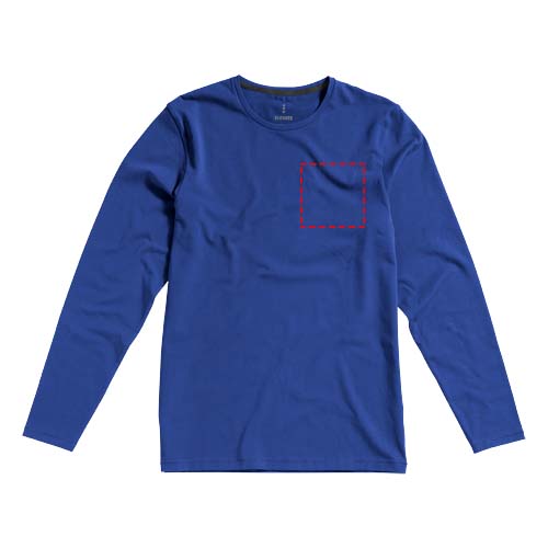 Ponoka Langarmshirt für Herren blau