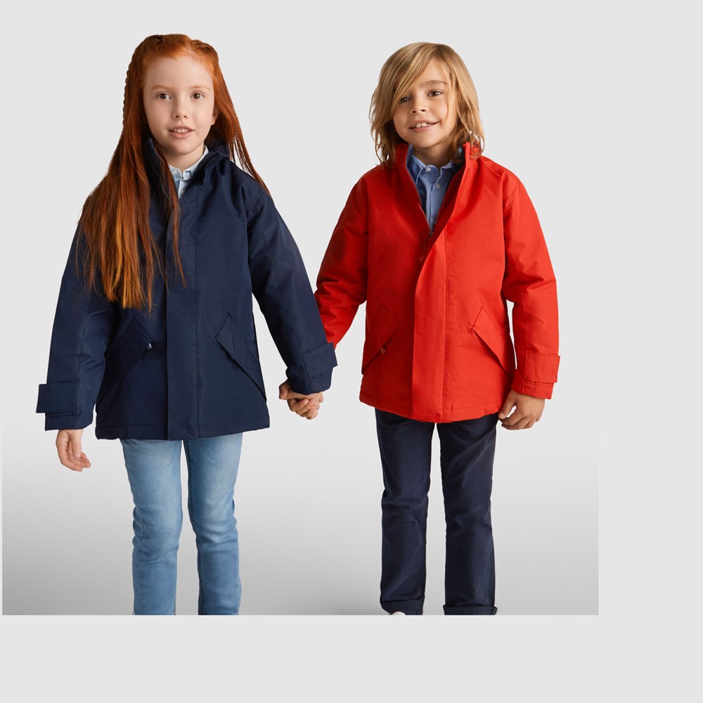 Europa Thermojacke für Kinder rot