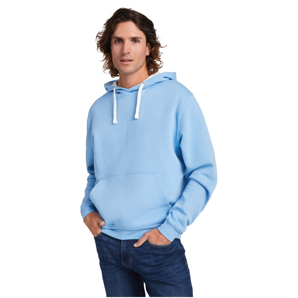 Urban Kapuzenpullover für Herren Maroon rot, Marl Grey