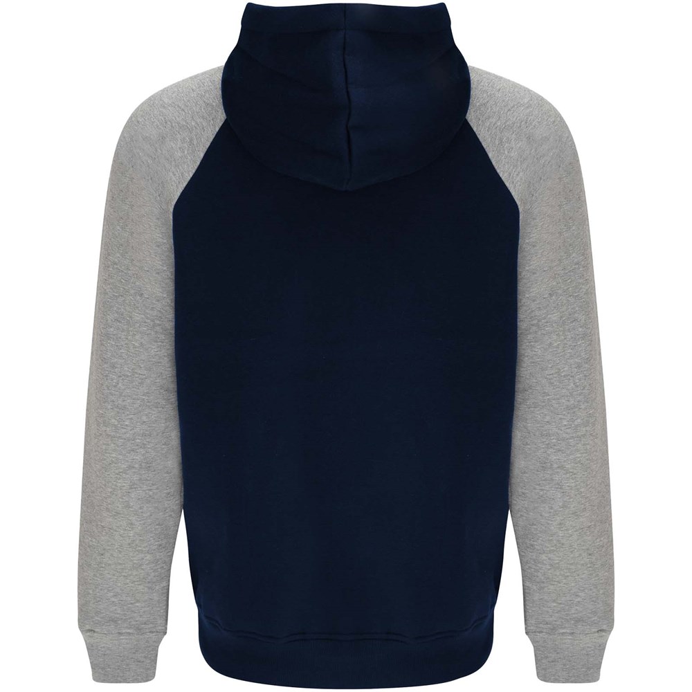 Badet zweifarbiger Kapuzenpullover für Kinder Navy Blue, heather grau