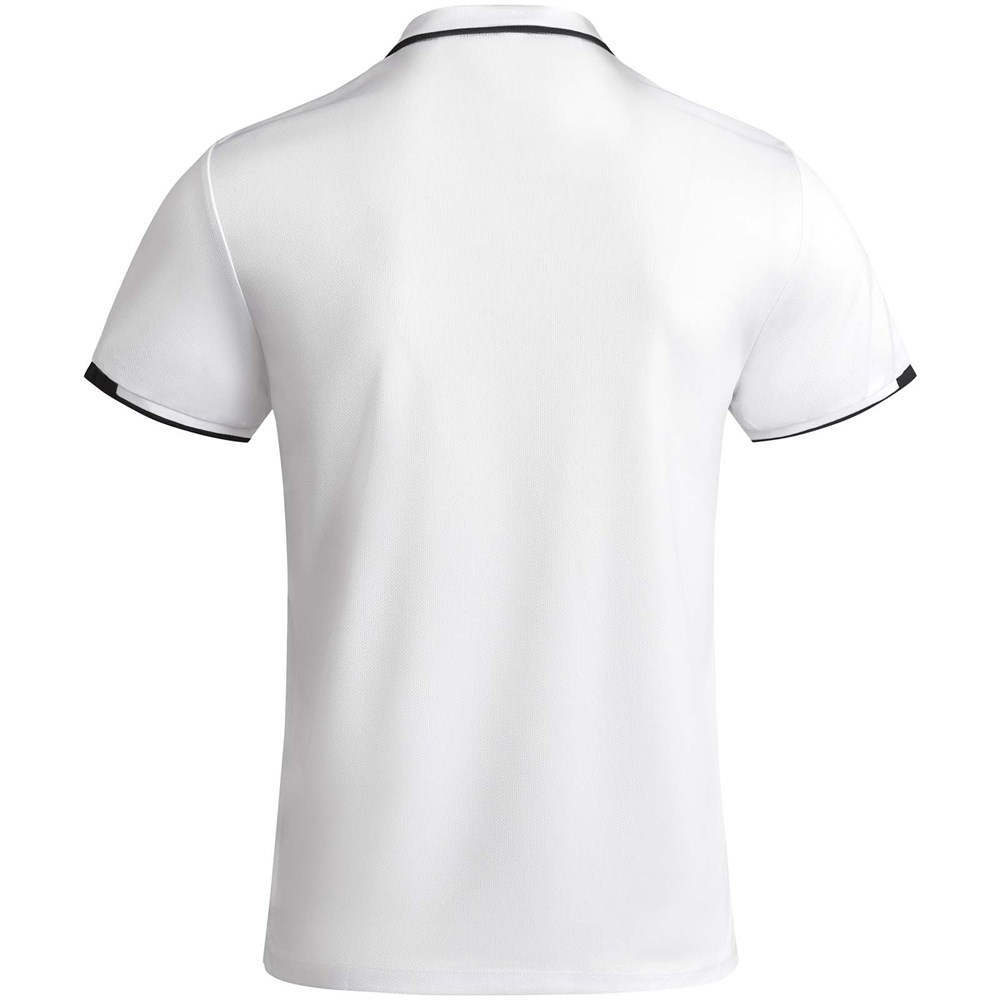 Tamil Sport Poloshirt für Kinder weiss, schwarz