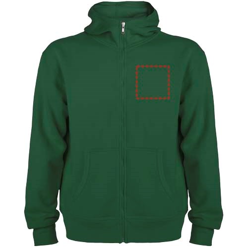 Montblanc Kapuzensweatjacke Unisex dunkelgrün